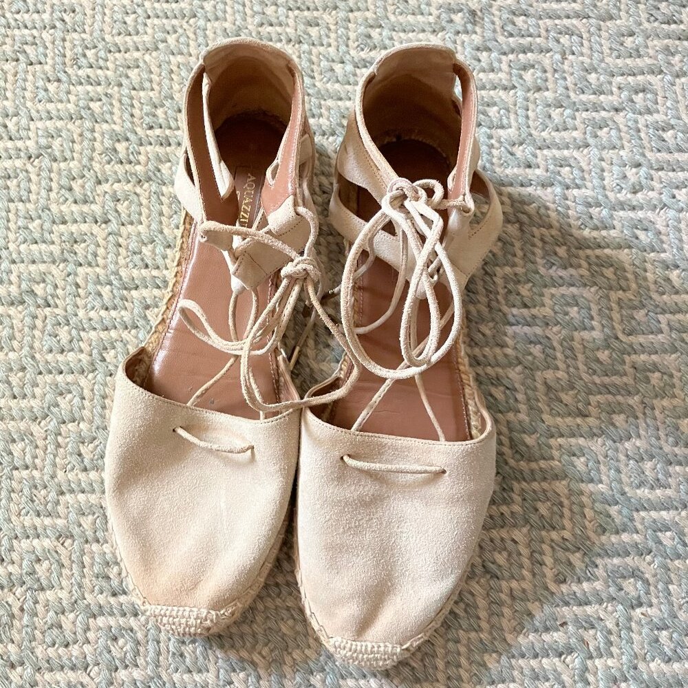 AQUAZZURA Belgravia Espadrilles,  size 39.5 - Picture 3 of 12